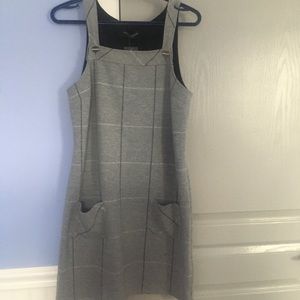 Dorothy Perkins overall/ office style dress, grey.